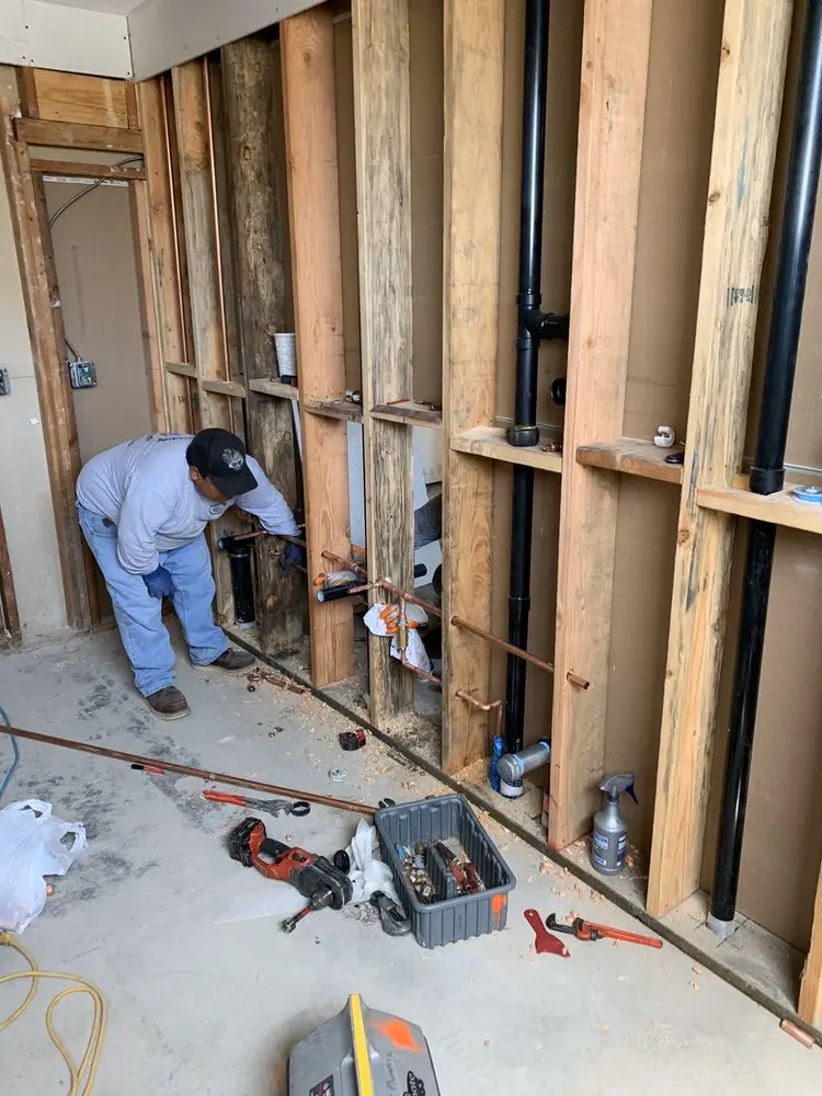 Commercial rough-in plumbing for Water Heater Replacement in Libertyville
